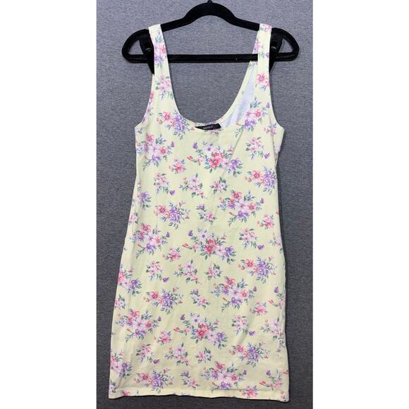 Forever 21 | Women's Juniors Yellow Floral Sleeveless Tank Top | Medium - Picture 1 of 3